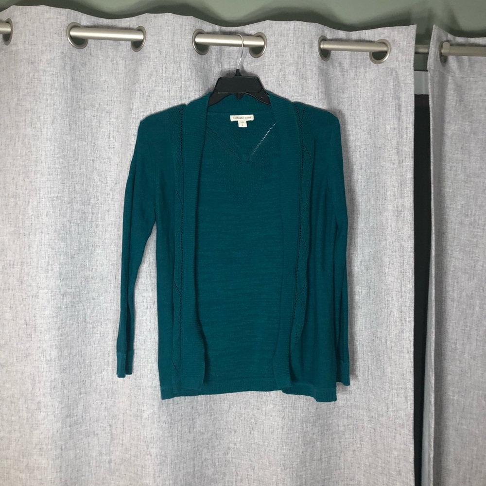 Coldwater Creek Women's Open Front Cardigan Small